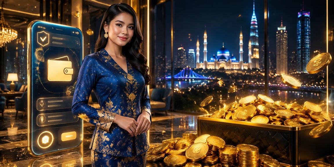 Pengguna wanita berbaju kurung menggunakan platform pertaruhan di Selangor